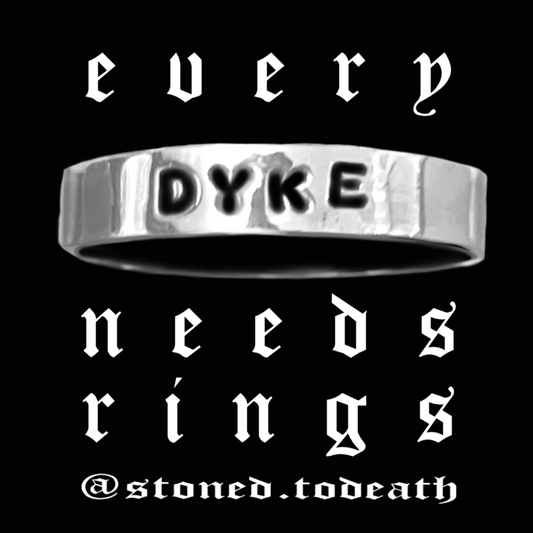 Every Dyke Needs Rings Sticker